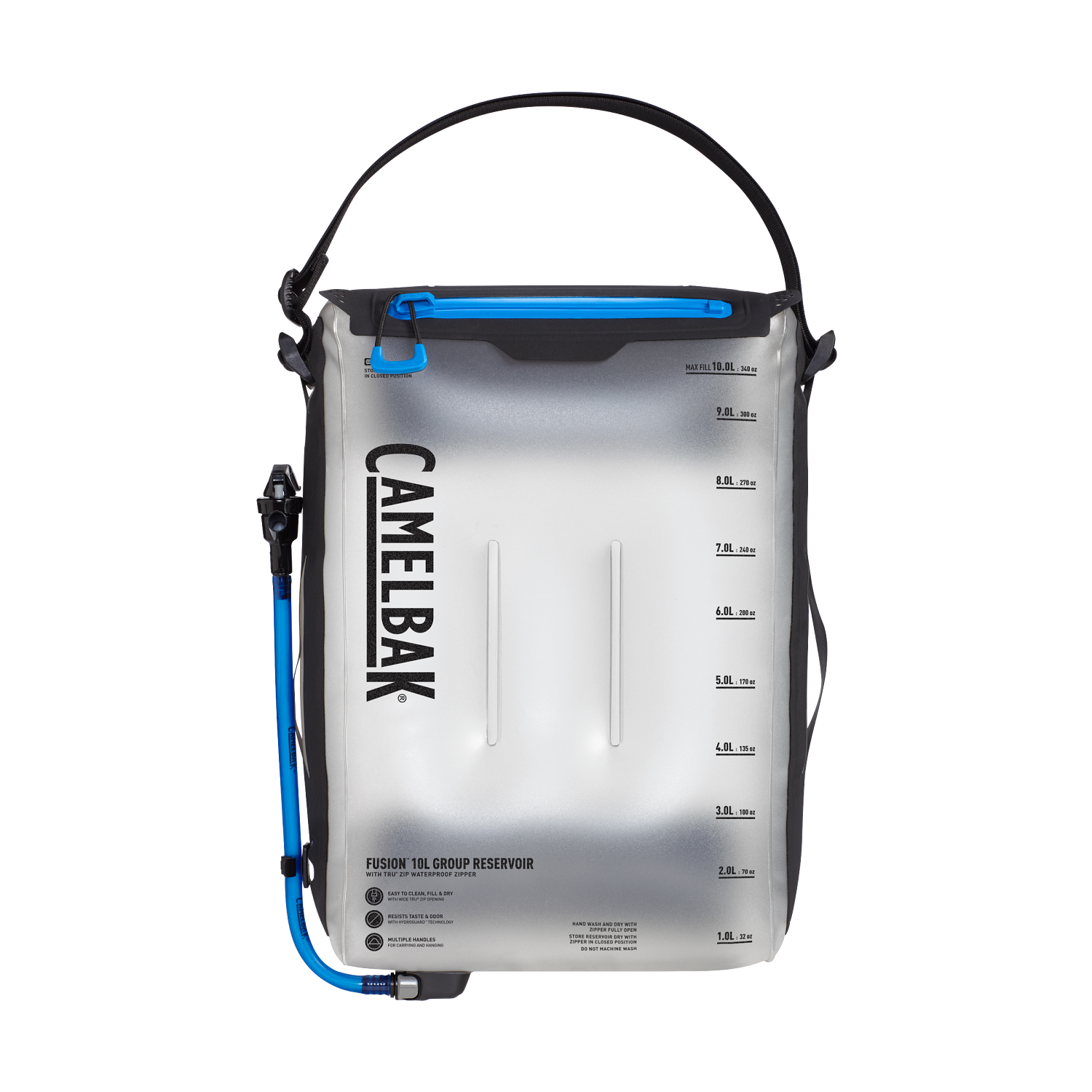 Fusion 10L Group Reservoir with Tru Zip Waterproof Zipper, Clear