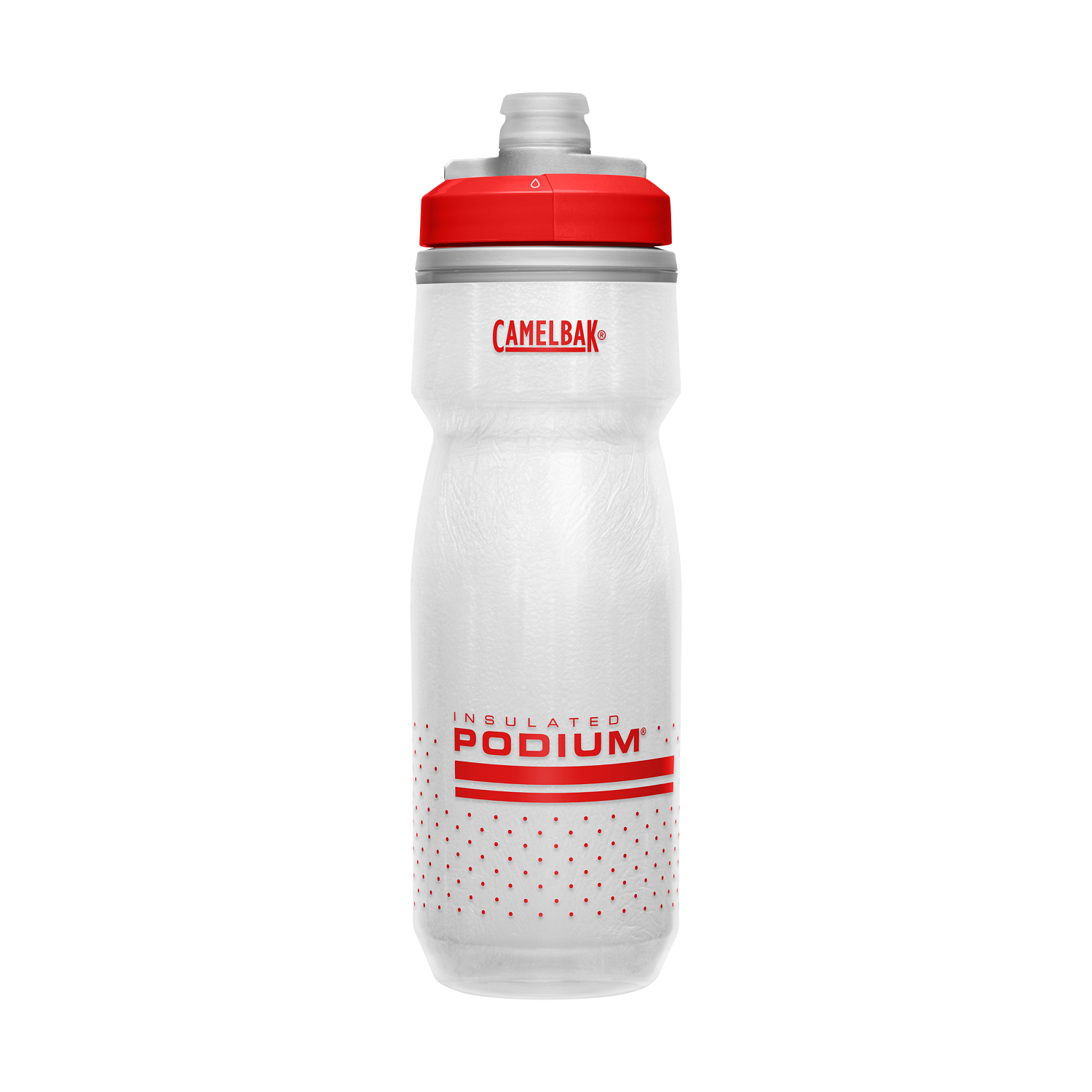 Podium Chill 21oz, Fiery Red/White
